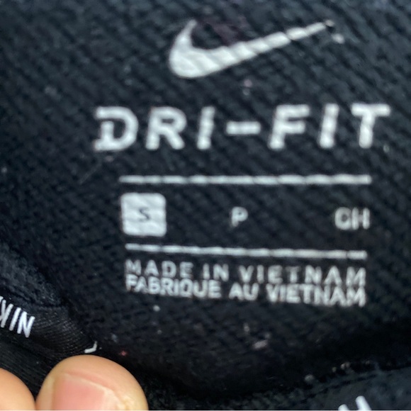 Just do it Nike sweatshirt Womens Small black hoodie sweater swoosh - Picture 7 of 10